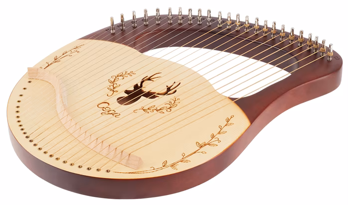 Cega Lyre Harp 24 String Coffee - Lirka