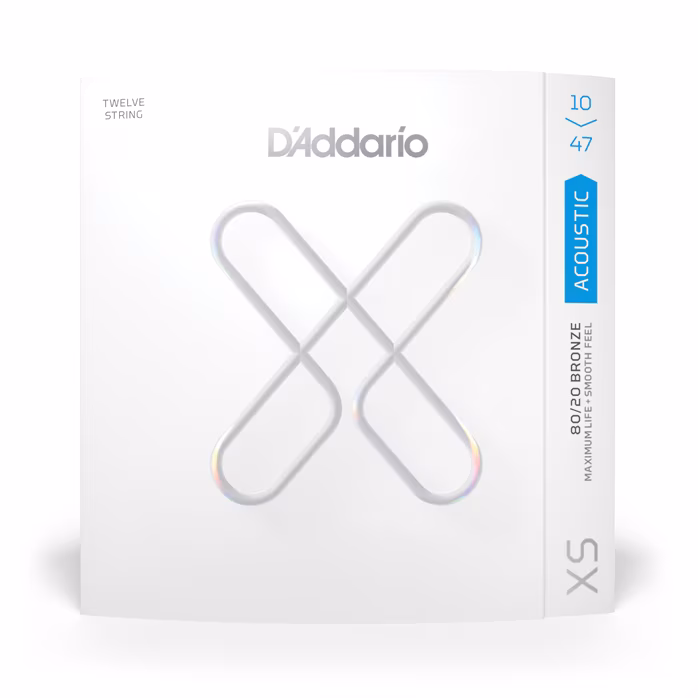 D'Addario XSABR1047-12 - Struny do gitary dwunastostrunowej