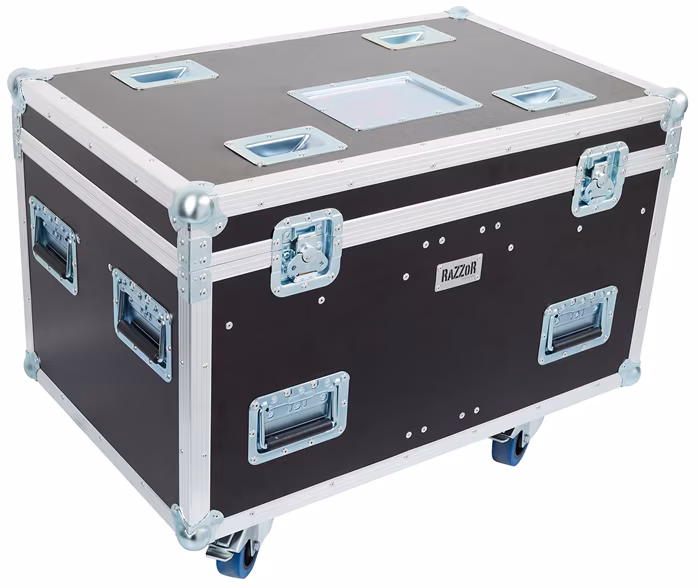 Razzor Cases Case for 4x VIZI WASH with compartment for accessories - Case do świateł