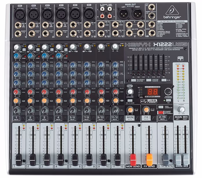 Behringer X1222USB - Analogowa konsoleta mikserska