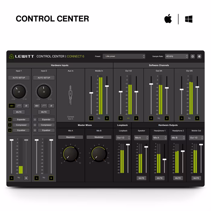Lewitt CONNECT 6 - Karta dźwiękowa USB
