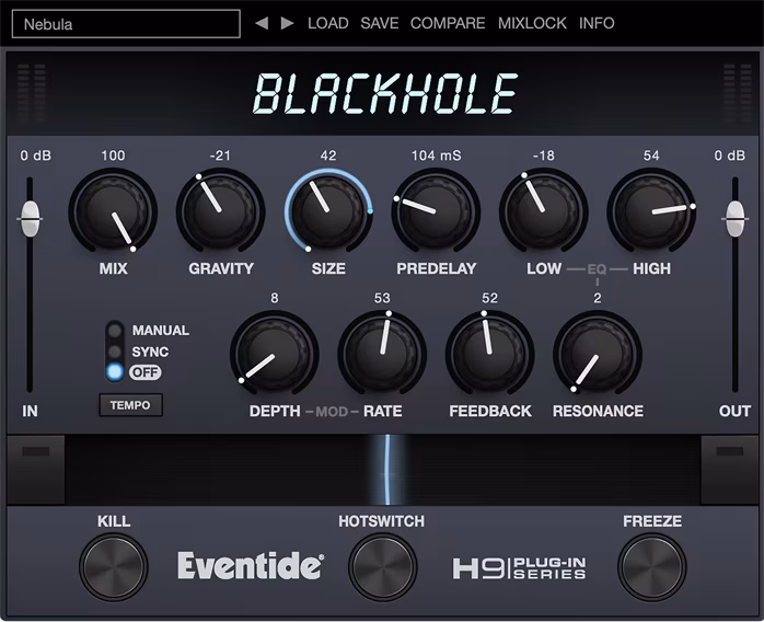 Eventide Blackhole - Oprogramowanie