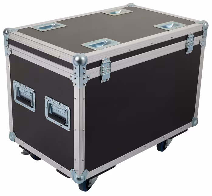 Razzor Cases Case for 4 x 32" monitors with stands and wheels - Transport case