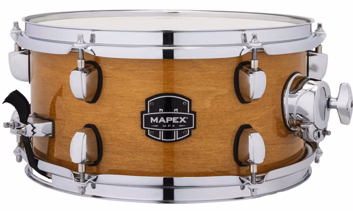 Mapex 12" x 6" MPX Maple/Poplar Hybrid Shell Gloss Natural Snare Drum - Werbel