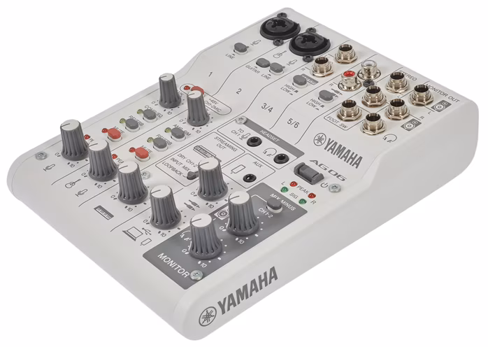 Yamaha AG06 MK2 White - Analogowa konsoleta mikserska