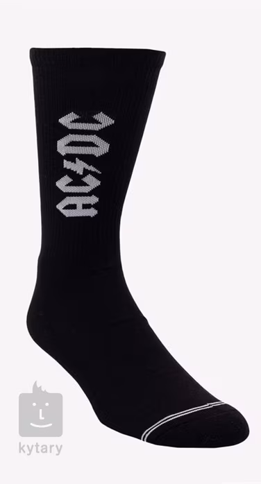 Perri's Leathers ACDC Lightning Strikes Crew Black - Polština