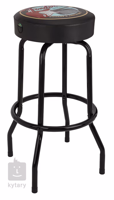 Fender 30" Guitars & Amps Pick Holder Barstool - Krzesło barowe