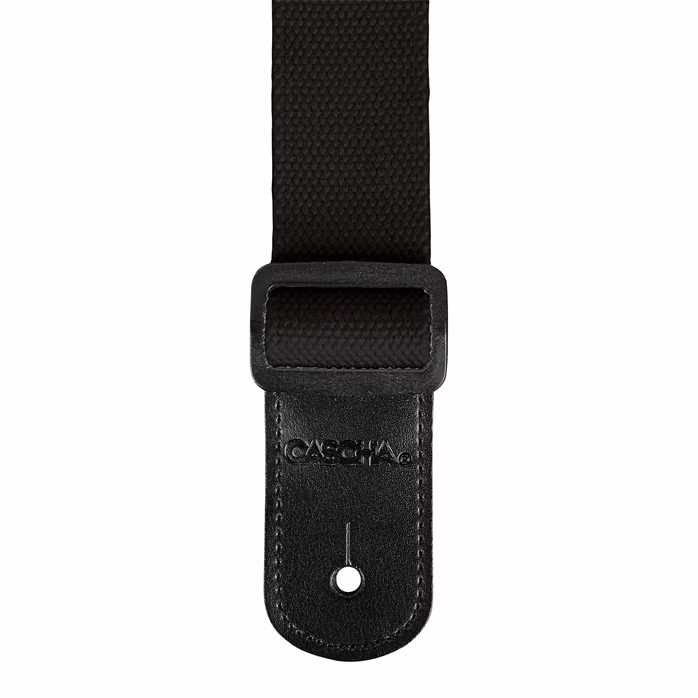 Cascha Ukulele Strap Poly-Cotton - Black - Pas do ukulele