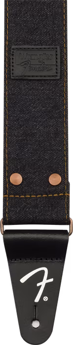 Fender Wrangler Denim Strap Black - Pas gitarowy