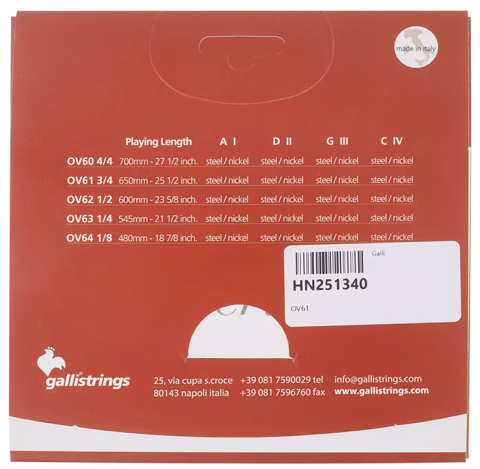 Galli OV61 Overture Cello STC 3/4 - Struny do wiolonczeli