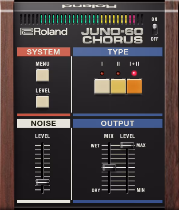 Roland JUNO-60 Chorus Key - Oprogramowanie
