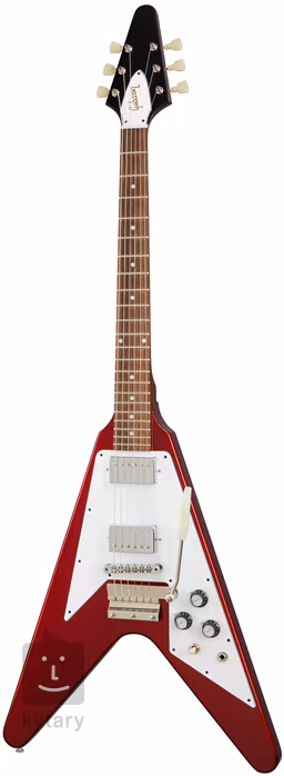 Gibson Custom 1967 Mahogany Flying V Reissue w/ Maestro Vibrola Gloss Sparkling Burgundy - Gitara elektryczna
