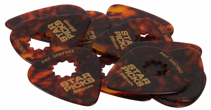Star Picks Tortoise Shell Heavy 0.96 mm - Kostki