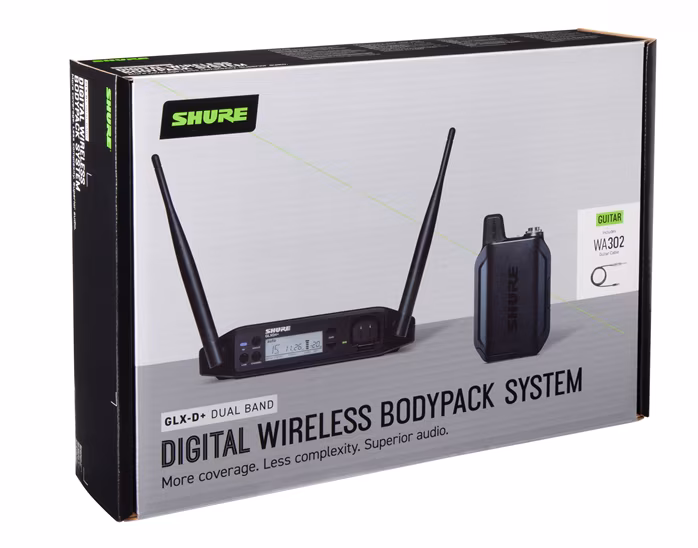 Shure GLXD14+ BODYPACK SYSTEM - Zestaw bezprzewodowy gitarowy/do gitar basowych