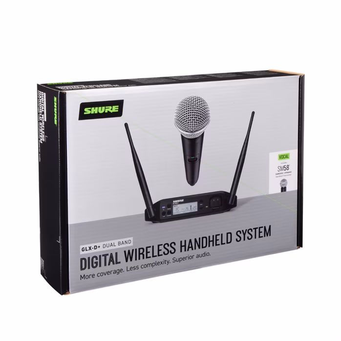 Shure GLXD24+ VOCAL SYSTEM W/SM58 - Wokalny zestaw bezprzewodowy