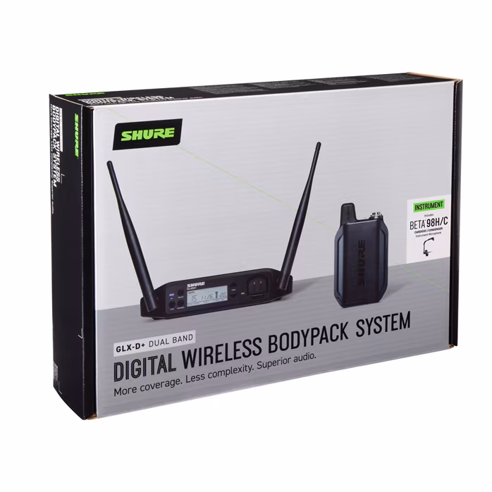 Shure GLXD14+ INSTRUMENT SYSTEM W/BETA98 - Zestaw bezprzewodowy instrumentalny