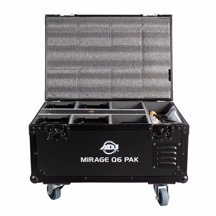 ADJ Mirage Q6 Pak Black - Komplet świetlny