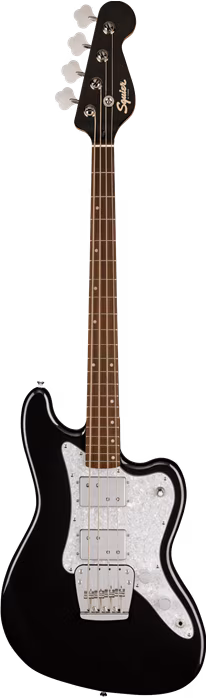 Fender Squier Paranormal Rascal HH LRL MBK - Elektryczna gitara basowa
