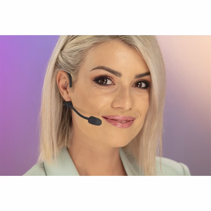 Soundsation VISAGE-C01E BK - Nagłowny mikrofon pojemnościowy