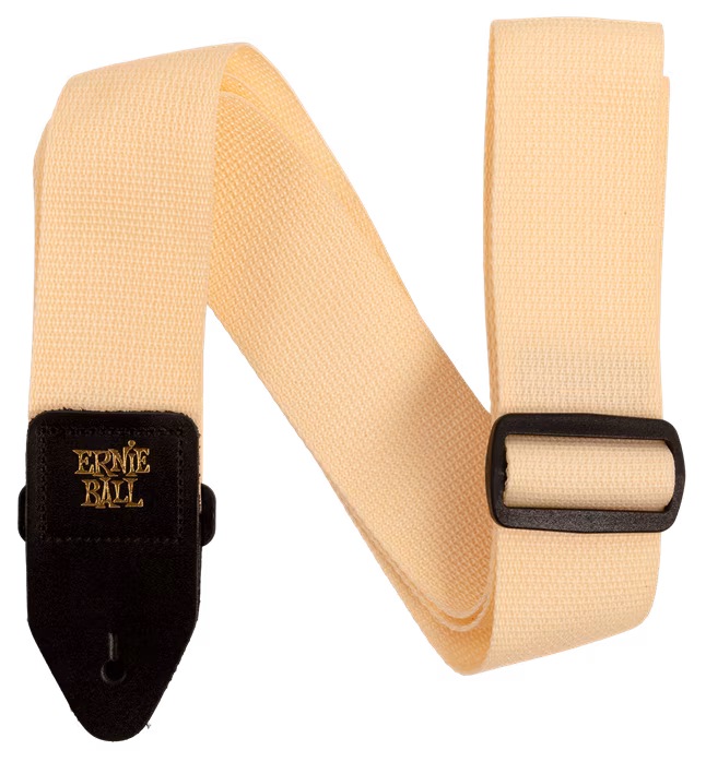 Ernie Ball Polypro Strap Cream & Black - Pas gitarowy