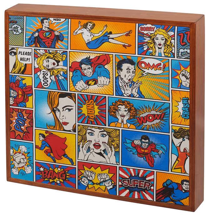 Razzor Acoustics Acoustic frame - Comix in honey frame 600x600 - Obraz akustyczny