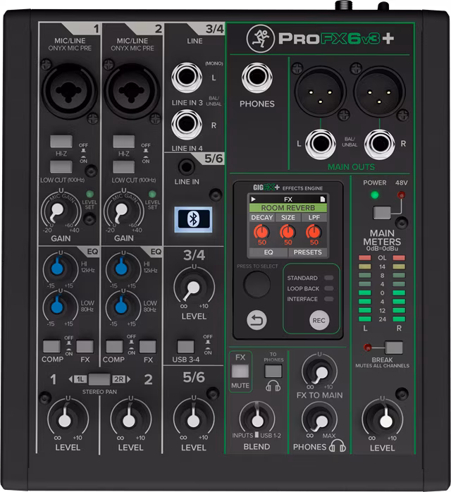 Mackie ProFX6v3+ - Analogowa konsoleta mikserska