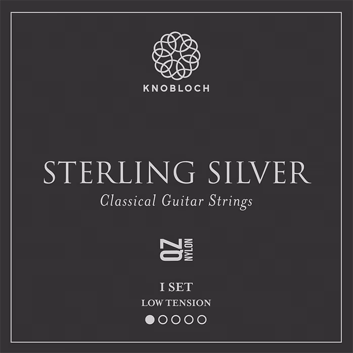 Knobloch STERLING SILVER QZ Nylon Medium-Low Tension 33.0 - Struny nylonowe do gitary klasycznej