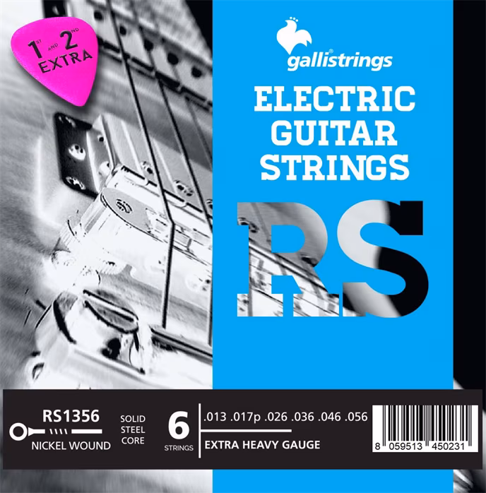 Galli RS1356 Nickel Extra Heavy - Struny do gitary elektrycznej