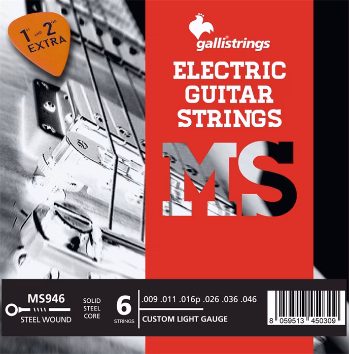 Galli MS946 Steel Custom Light - Struny do gitary elektrycznej