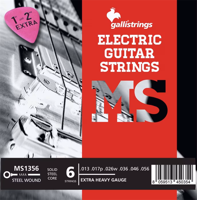 Galli MS1356 Steel Extra Heavy - Struny do gitary elektrycznej