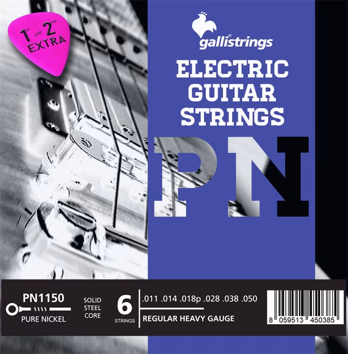 Galli PN1150 Groove Pure Nickel Regular Heavy - Struny do gitary elektrycznej
