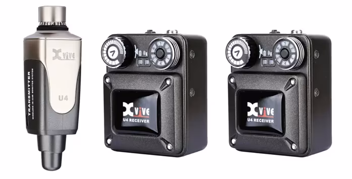 Xvive U4 - Bundle, 1x Transmitter + 2x Receiver - Bezprzewodowy system odsłuchowy