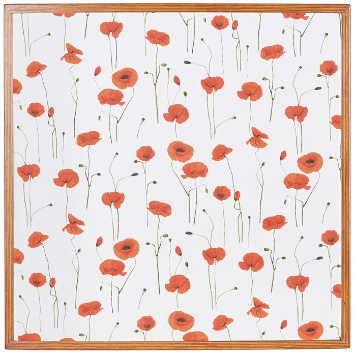 Razzor Acoustics Acoustic frame - Poppies in a honey frame 600x600 - Obraz akustyczny