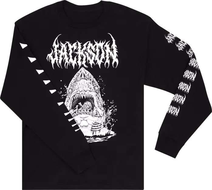 Jackson Sharkrot L/S T-Shirt Black XL - Koszulka