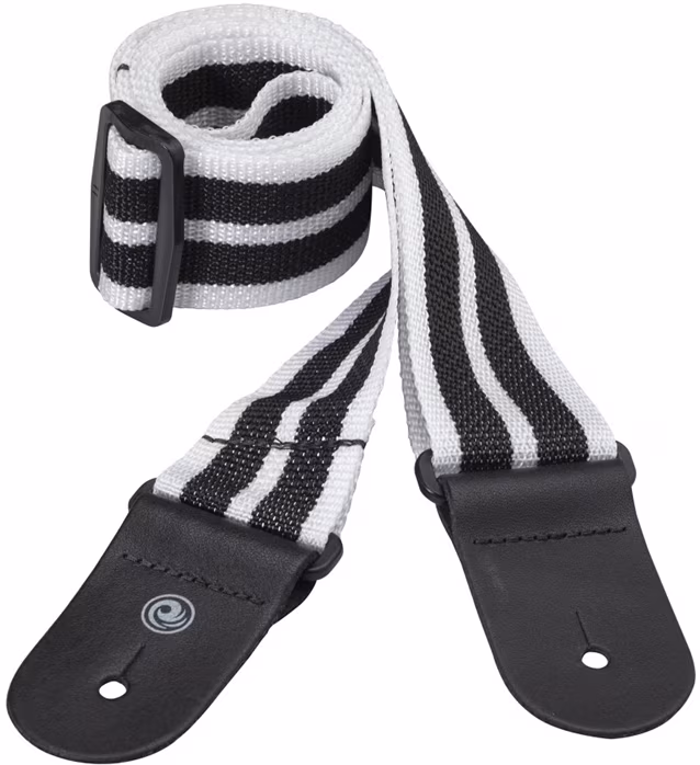 D'Addario Guitar Strap Black & White - Pas gitarowy