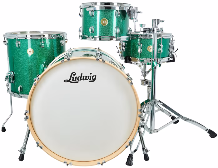 Ludwig Continental Green Sparkle - Zestaw perkusyjny
