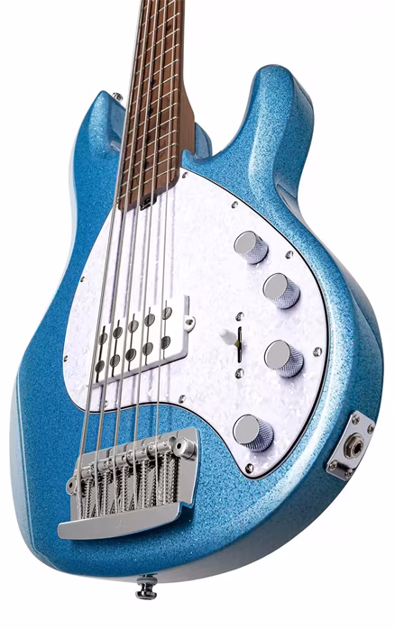 Sterling by Music Man Ray 5 Blue Sparkle - Elektryczna gitara basowa