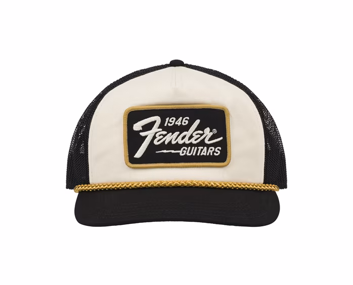 Fender 1946 Gold Braid Hat Cream/Black - Bejsbolówka