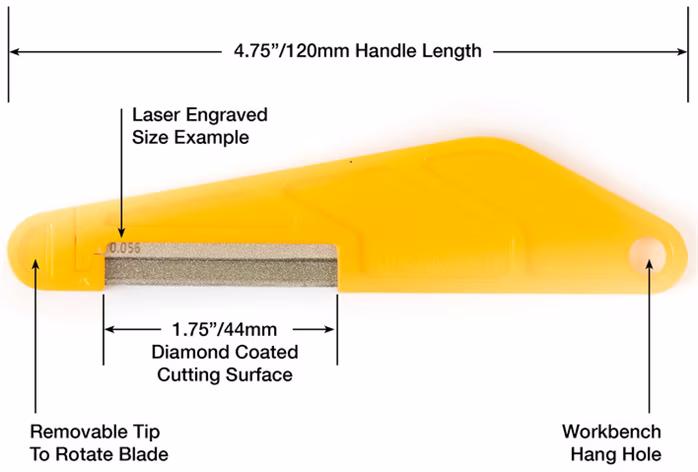 Music Nomad Diamond Coated Nut File - .024” - Narzędzia