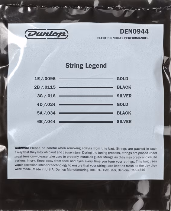 Dunlop DEN09544 - Struny do gitary elektrycznej