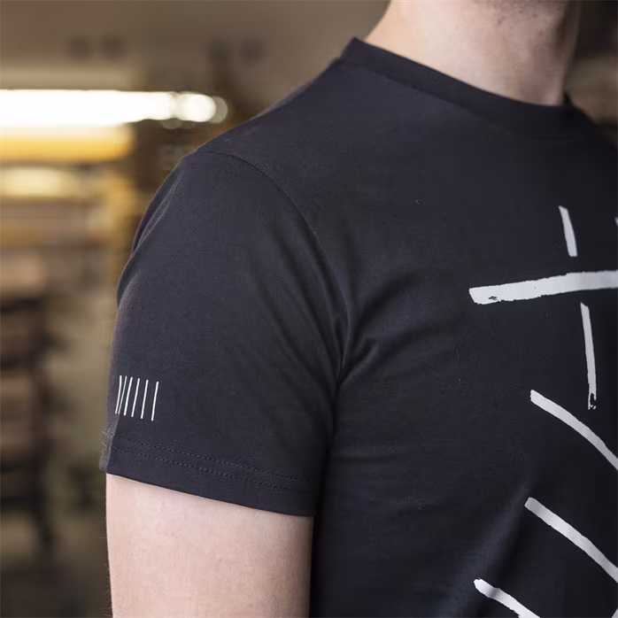 Furch Black T-shirt print bracing XL - Koszulka