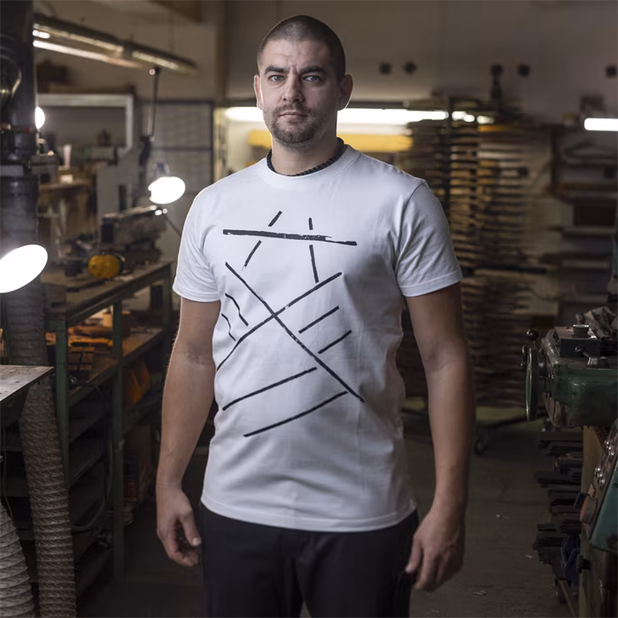 Furch White T-shirt print bracing XL - Koszulka