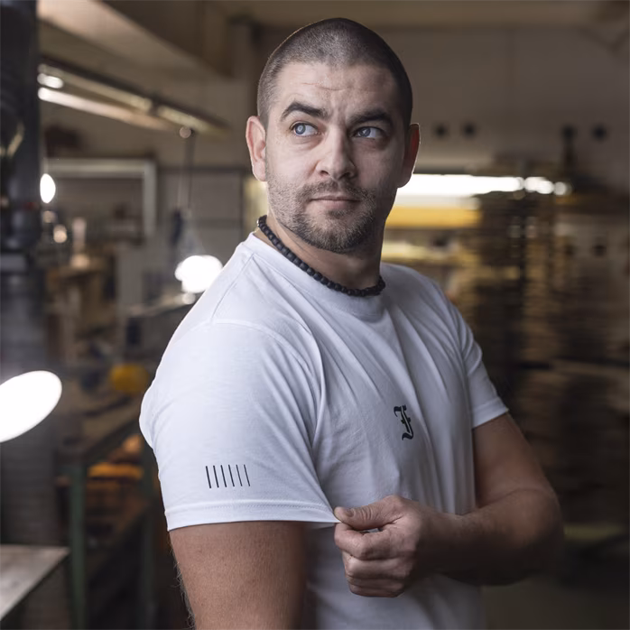 Furch White T-shirt basic L - Koszulka