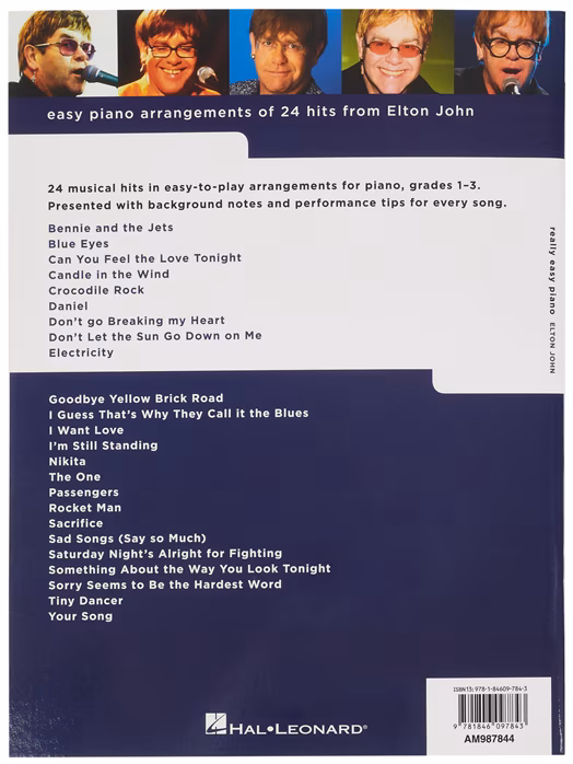 MS Really Easy Piano: Elton John - Nuty na fortepian