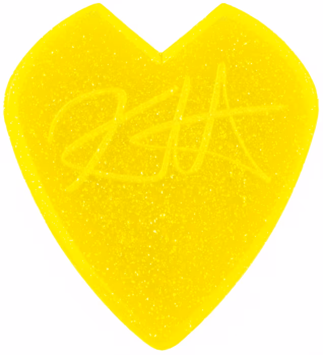 Dunlop Kirk Hammett Jazz III Yellow Glitter 6 Pack - Kostki