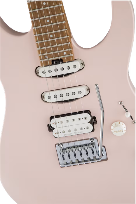 Charvel Pro-Mod DK24 HSS 2PT CM Satin Shell Pink - Gitara elektryczna