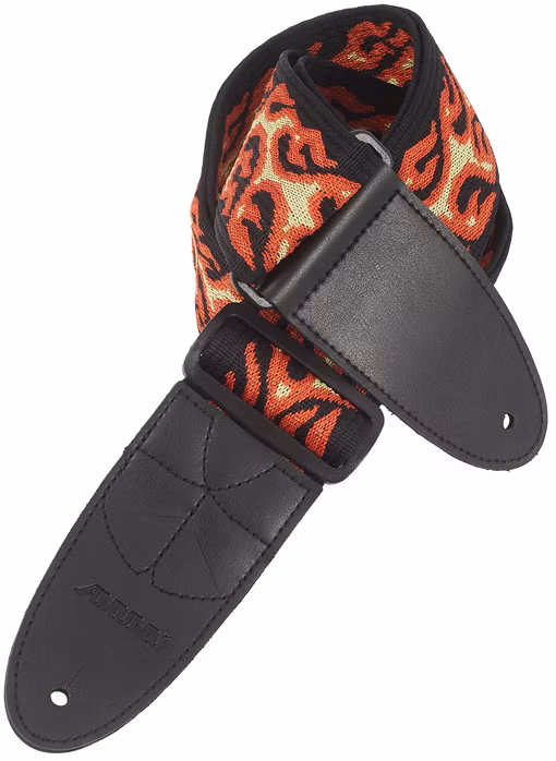 Amumu Red Flame Strap - Pas gitarowy