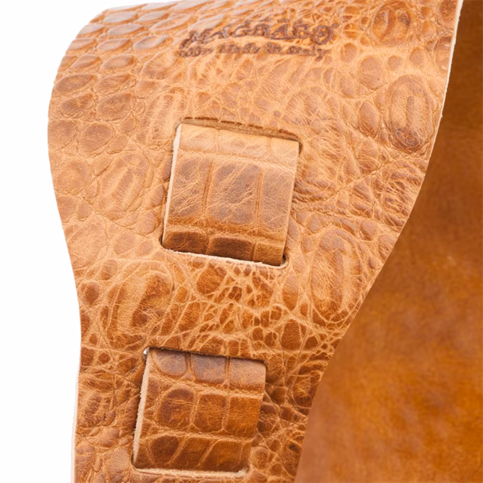 Magrabò Holes HC Embossed Cocco Pros Brown 10 cm - Pas gitarowy