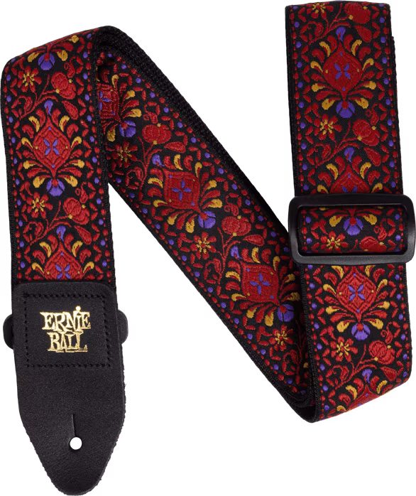Ernie Ball Classic Jacquard Guitar/Bass Strap - Crimson Royal Bloom - Pas gitarowy