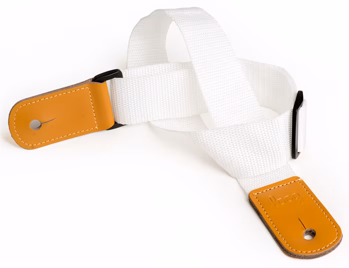 Loog Cloth Strap White - Pas gitarowy